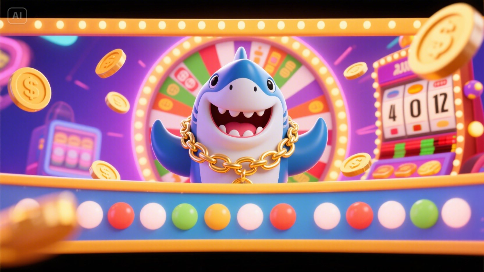 Casino gold casino slots game desktop and mobile interfaces